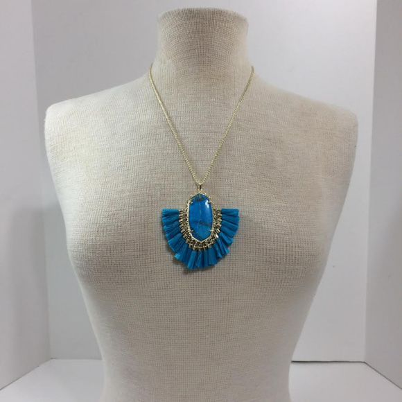 Kendra Scott Jewelry - New Kendra Scott Betsy Tassle Turquois Necklace